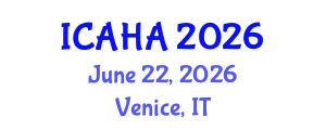 International Conference on Alternative Healthcare and Acupuncture (ICAHA) June 22, 2026 - Venice, Italy International Conference on Alternative Healthcare and Acupuncture (ICAHA) June 22, 2026 - Venice, Italy