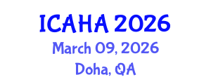 International Conference on Alternative Healthcare and Acupuncture (ICAHA) March 09, 2026 - Doha, Qatar International Conference on Alternative Healthcare and Acupuncture (ICAHA) March 09, 2026 - Doha, Qatar