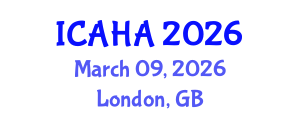 International Conference on Alternative Healthcare and Acupuncture (ICAHA) March 09, 2026 - London, United Kingdom International Conference on Alternative Healthcare and Acupuncture (ICAHA) March 09, 2026 - London, United Kingdom