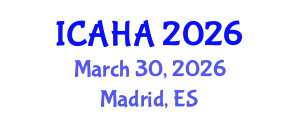 International Conference on Alternative Healthcare and Acupuncture (ICAHA) March 30, 2026 - Madrid, Spain International Conference on Alternative Healthcare and Acupuncture (ICAHA) March 30, 2026 - Madrid, Spain