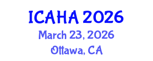 International Conference on Alternative Healthcare and Acupuncture (ICAHA) March 23, 2026 - Ottawa, Canada