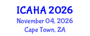 International Conference on Alternative Healthcare and Acupuncture (ICAHA) November 04, 2026 - Cape Town, South Africa International Conference on Alternative Healthcare and Acupuncture (ICAHA) November 04, 2026 - Cape Town, South Africa