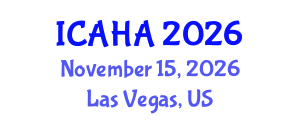 International Conference on Alternative Healthcare and Acupuncture (ICAHA) November 15, 2026 - Las Vegas, United States International Conference on Alternative Healthcare and Acupuncture (ICAHA) November 15, 2026 - Las Vegas, United States
