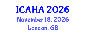 International Conference on Alternative Healthcare and Acupuncture (ICAHA) November 18, 2026 - London, United Kingdom International Conference on Alternative Healthcare and Acupuncture (ICAHA) November 18, 2026 - London, United Kingdom