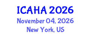International Conference on Alternative Healthcare and Acupuncture (ICAHA) November 04, 2026 - New York, United States International Conference on Alternative Healthcare and Acupuncture (ICAHA) November 04, 2026 - New York, United States