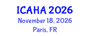 International Conference on Alternative Healthcare and Acupuncture (ICAHA) November 18, 2026 - Paris, France International Conference on Alternative Healthcare and Acupuncture (ICAHA) November 18, 2026 - Paris, France