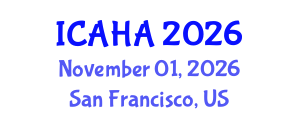 International Conference on Alternative Healthcare and Acupuncture (ICAHA) November 01, 2026 - San Francisco, United States International Conference on Alternative Healthcare and Acupuncture (ICAHA) November 01, 2026 - San Francisco, United States