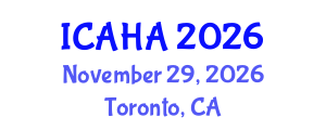 International Conference on Alternative Healthcare and Acupuncture (ICAHA) November 29, 2026 - Toronto, Canada International Conference on Alternative Healthcare and Acupuncture (ICAHA) November 29, 2026 - Toronto, Canada