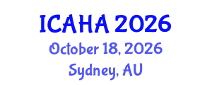 International Conference on Alternative Healthcare and Acupuncture (ICAHA) October 18, 2026 - Sydney, Australia International Conference on Alternative Healthcare and Acupuncture (ICAHA) October 18, 2026 - Sydney, Australia