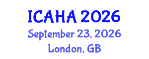 International Conference on Alternative Healthcare and Acupuncture (ICAHA) September 23, 2026 - London, United Kingdom International Conference on Alternative Healthcare and Acupuncture (ICAHA) September 23, 2026 - London, United Kingdom