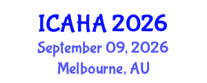 International Conference on Alternative Healthcare and Acupuncture (ICAHA) September 09, 2026 - Melbourne, Australia International Conference on Alternative Healthcare and Acupuncture (ICAHA) September 09, 2026 - Melbourne, Australia