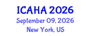 International Conference on Alternative Healthcare and Acupuncture (ICAHA) September 09, 2026 - New York, United States International Conference on Alternative Healthcare and Acupuncture (ICAHA) September 09, 2026 - New York, United States