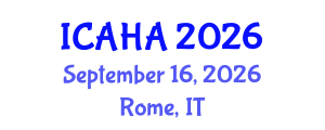 International Conference on Alternative Healthcare and Acupuncture (ICAHA) September 16, 2026 - Rome, Italy International Conference on Alternative Healthcare and Acupuncture (ICAHA) September 16, 2026 - Rome, Italy