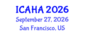 International Conference on Alternative Healthcare and Acupuncture (ICAHA) September 27, 2026 - San Francisco, United States International Conference on Alternative Healthcare and Acupuncture (ICAHA) September 27, 2026 - San Francisco, United States