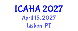 International Conference on Alternative Healthcare and Acupuncture (ICAHA) April 15, 2027 - Lisbon, Portugal International Conference on Alternative Healthcare and Acupuncture (ICAHA) April 15, 2027 - Lisbon, Portugal