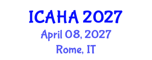 International Conference on Alternative Healthcare and Acupuncture (ICAHA) April 08, 2027 - Rome, Italy International Conference on Alternative Healthcare and Acupuncture (ICAHA) April 08, 2027 - Rome, Italy
