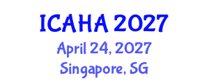 International Conference on Alternative Healthcare and Acupuncture (ICAHA) April 24, 2027 - Singapore, Singapore International Conference on Alternative Healthcare and Acupuncture (ICAHA) April 24, 2027 - Singapore, Singapore