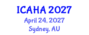 International Conference on Alternative Healthcare and Acupuncture (ICAHA) April 24, 2027 - Sydney, Australia International Conference on Alternative Healthcare and Acupuncture (ICAHA) April 24, 2027 - Sydney, Australia