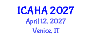 International Conference on Alternative Healthcare and Acupuncture (ICAHA) April 12, 2027 - Venice, Italy International Conference on Alternative Healthcare and Acupuncture (ICAHA) April 12, 2027 - Venice, Italy