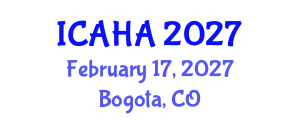 International Conference on Alternative Healthcare and Acupuncture (ICAHA) February 17, 2027 - Bogota, Colombia International Conference on Alternative Healthcare and Acupuncture (ICAHA) February 17, 2027 - Bogota, Colombia