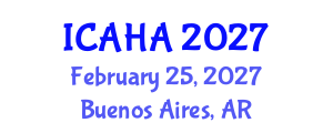 International Conference on Alternative Healthcare and Acupuncture (ICAHA) February 25, 2027 - Buenos Aires, Argentina International Conference on Alternative Healthcare and Acupuncture (ICAHA) February 25, 2027 - Buenos Aires, Argentina