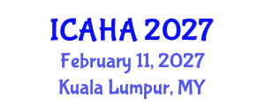 International Conference on Alternative Healthcare and Acupuncture (ICAHA) February 11, 2027 - Kuala Lumpur, Malaysia International Conference on Alternative Healthcare and Acupuncture (ICAHA) February 11, 2027 - Kuala Lumpur, Malaysia