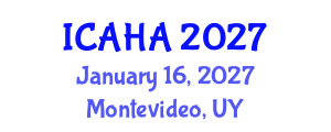 International Conference on Alternative Healthcare and Acupuncture (ICAHA) January 16, 2027 - Montevideo, Uruguay International Conference on Alternative Healthcare and Acupuncture (ICAHA) January 16, 2027 - Montevideo, Uruguay