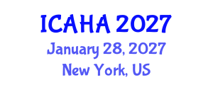 International Conference on Alternative Healthcare and Acupuncture (ICAHA) January 28, 2027 - New York, United States International Conference on Alternative Healthcare and Acupuncture (ICAHA) January 28, 2027 - New York, United States