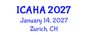 International Conference on Alternative Healthcare and Acupuncture (ICAHA) January 14, 2027 - Zurich, Switzerland International Conference on Alternative Healthcare and Acupuncture (ICAHA) January 14, 2027 - Zurich, Switzerland