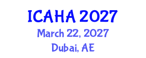 International Conference on Alternative Healthcare and Acupuncture (ICAHA) March 22, 2027 - Dubai, United Arab Emirates International Conference on Alternative Healthcare and Acupuncture (ICAHA) March 22, 2027 - Dubai, United Arab Emirates