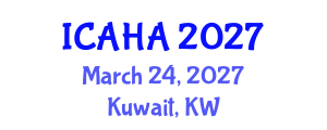 International Conference on Alternative Healthcare and Acupuncture (ICAHA) March 24, 2027 - Kuwait, Kuwait International Conference on Alternative Healthcare and Acupuncture (ICAHA) March 24, 2027 - Kuwait, Kuwait