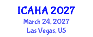 International Conference on Alternative Healthcare and Acupuncture (ICAHA) March 24, 2027 - Las Vegas, United States International Conference on Alternative Healthcare and Acupuncture (ICAHA) March 24, 2027 - Las Vegas, United States