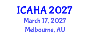 International Conference on Alternative Healthcare and Acupuncture (ICAHA) March 17, 2027 - Melbourne, Australia International Conference on Alternative Healthcare and Acupuncture (ICAHA) March 17, 2027 - Melbourne, Australia