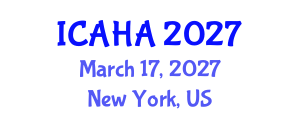 International Conference on Alternative Healthcare and Acupuncture (ICAHA) March 17, 2027 - New York, United States International Conference on Alternative Healthcare and Acupuncture (ICAHA) March 17, 2027 - New York, United States