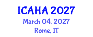 International Conference on Alternative Healthcare and Acupuncture (ICAHA) March 04, 2027 - Rome, Italy