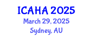 International Conference on Alternative Healthcare and Ayurveda (ICAHA) March 29, 2025 - Sydney, Australia