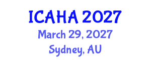 International Conference on Alternative Healthcare and Ayurveda (ICAHA) March 29, 2027 - Sydney, Australia International Conference on Alternative Healthcare and Ayurveda (ICAHA) March 29, 2027 - Sydney, Australia