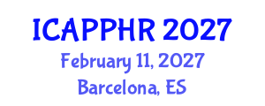 International Conference on Amnesty, Peace, Politics and Human Rights (ICAPPHR) February 11, 2027 - Barcelona, Spain International Conference on Amnesty, Peace, Politics and Human Rights (ICAPPHR) February 11, 2027 - Barcelona, Spain