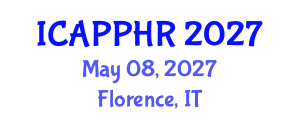 International Conference on Amnesty, Peace, Politics and Human Rights (ICAPPHR) May 08, 2027 - Florence, Italy International Conference on Amnesty, Peace, Politics and Human Rights (ICAPPHR) May 08, 2027 - Florence, Italy