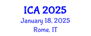 International Conference on Anaesthesia (ICA) January 18, 2025 - Rome, Italy
