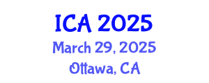 International Conference on Anaesthesia (ICA) March 29, 2025 - Ottawa, Canada