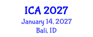 International Conference on Anaesthesia (ICA) January 14, 2027 - Bali, Indonesia International Conference on Anaesthesia (ICA) January 14, 2027 - Bali, Indonesia