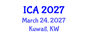 International Conference on Anaesthesia (ICA) March 24, 2027 - Kuwait, Kuwait International Conference on Anaesthesia (ICA) March 24, 2027 - Kuwait, Kuwait