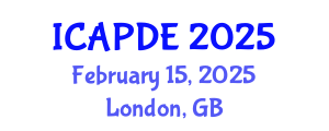International Conference on Analysis and Partial Differential Equations (ICAPDE) February 15, 2025 - London, United Kingdom