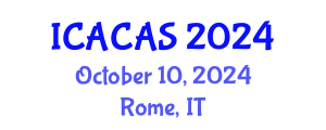 International Conference on Analytical Chemistry and Applied Spectroscopy (ICACAS) October 10, 2024 - Rome, Italy