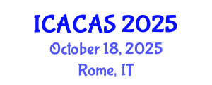International Conference on Analytical Chemistry and Applied Spectroscopy (ICACAS) October 18, 2025 - Rome, Italy