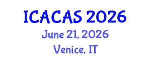 International Conference on Analytical Chemistry and Applied Spectroscopy (ICACAS) June 21, 2026 - Venice, Italy