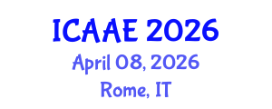 International Conference on Andragogy and Adult Education (ICAAE) April 08, 2026 - Rome, Italy