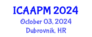 International Conference on Anesthesia and Acute Pain Management (ICAAPM) October 03, 2024 - Dubrovnik, Croatia