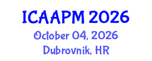 International Conference on Anesthesia and Acute Pain Management (ICAAPM) October 04, 2026 - Dubrovnik, Croatia